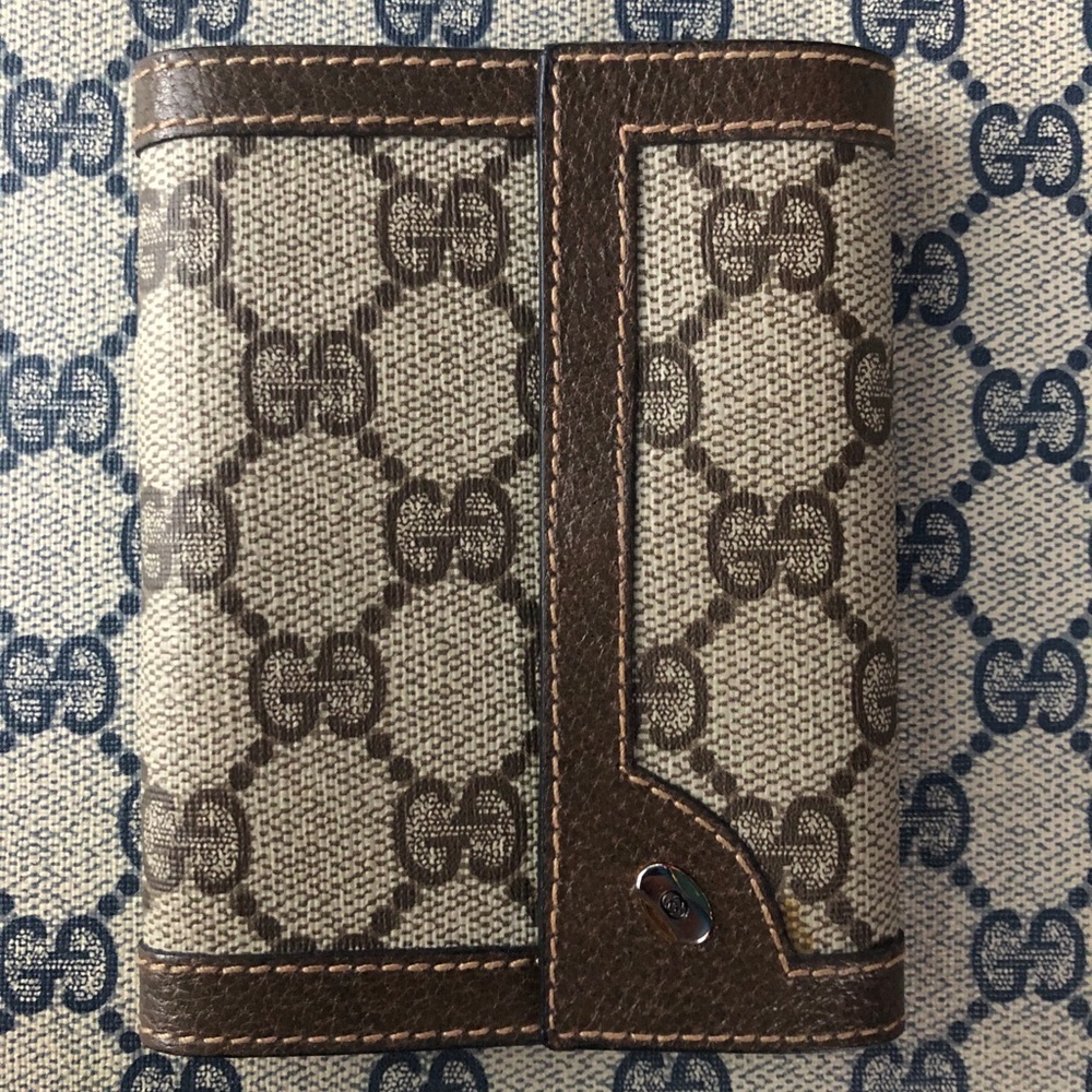Authentic Gucci Notebook Agenda Monogram Vintage